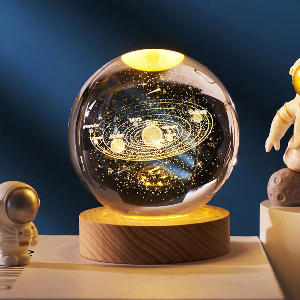 StarGleam Galaxy Crystal Ball Night Light - EpicMust