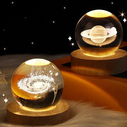 StarGleam Galaxy Crystal Ball Night Light - EpicMust