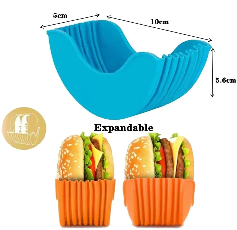 Burger Buddy Reusable Silicone Burger Holder