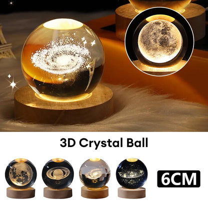 StarGleam Galaxy Crystal Ball Night Light - EpicMust