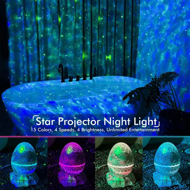 Dino Egg Galaxy Projector Celestial Space Transformer