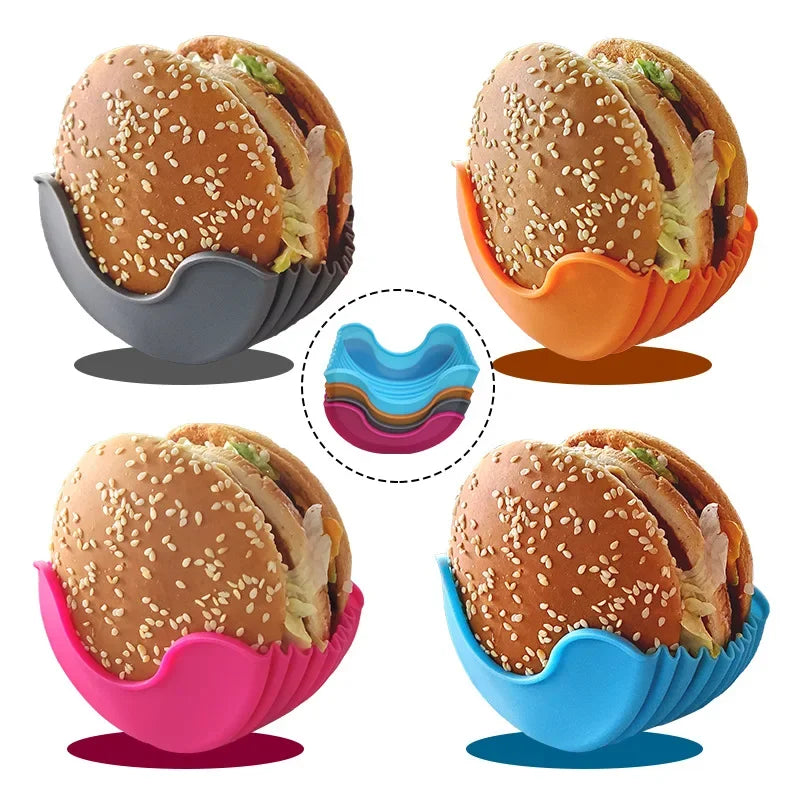 50396407267654Burger Buddy Reusable Silicone Burger Holder