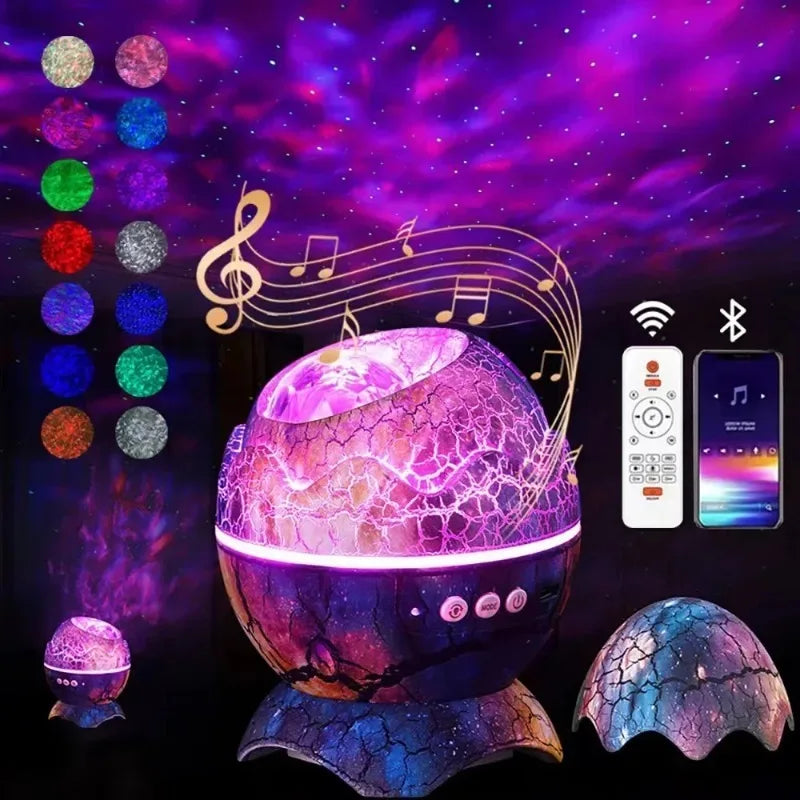 Dino Egg Galaxy Projector Celestial Space Transformer