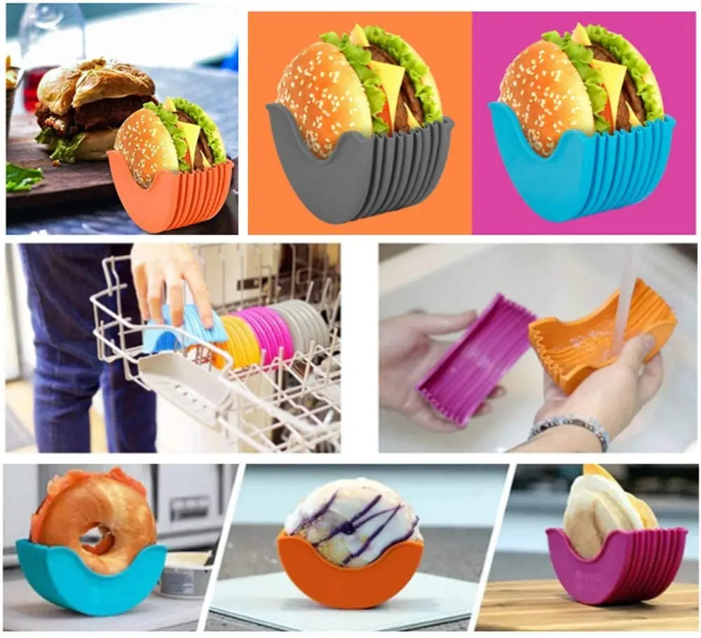 Burger Buddy Reusable Silicone Burger Holder