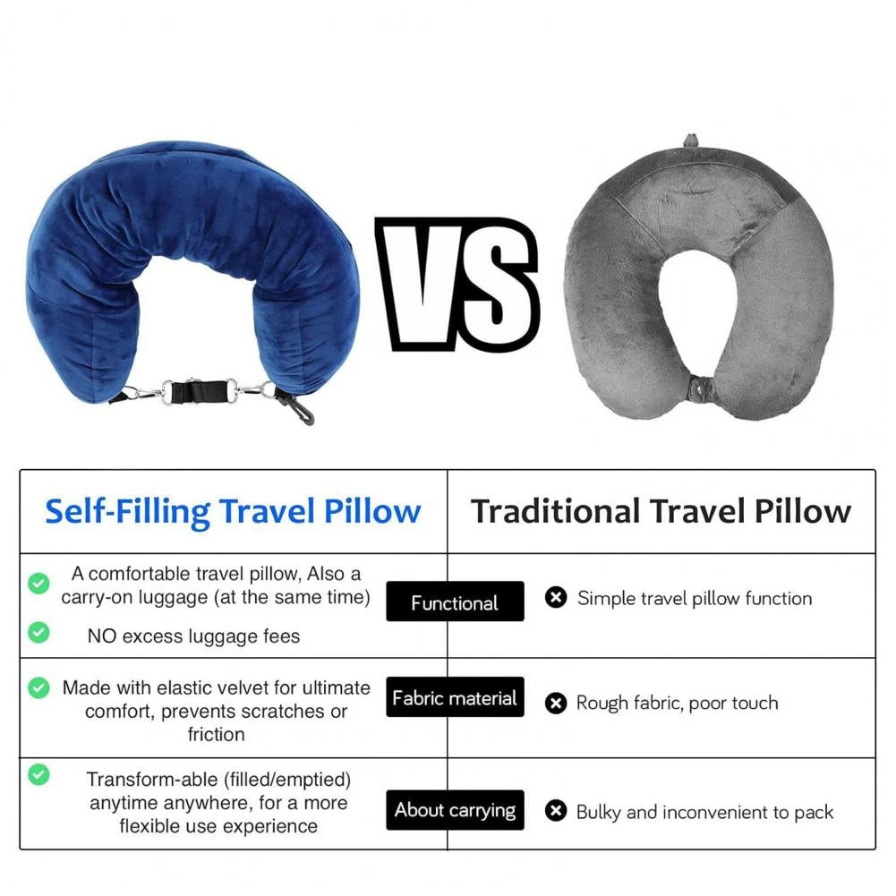 TravelEase Fillable Neck Pillow