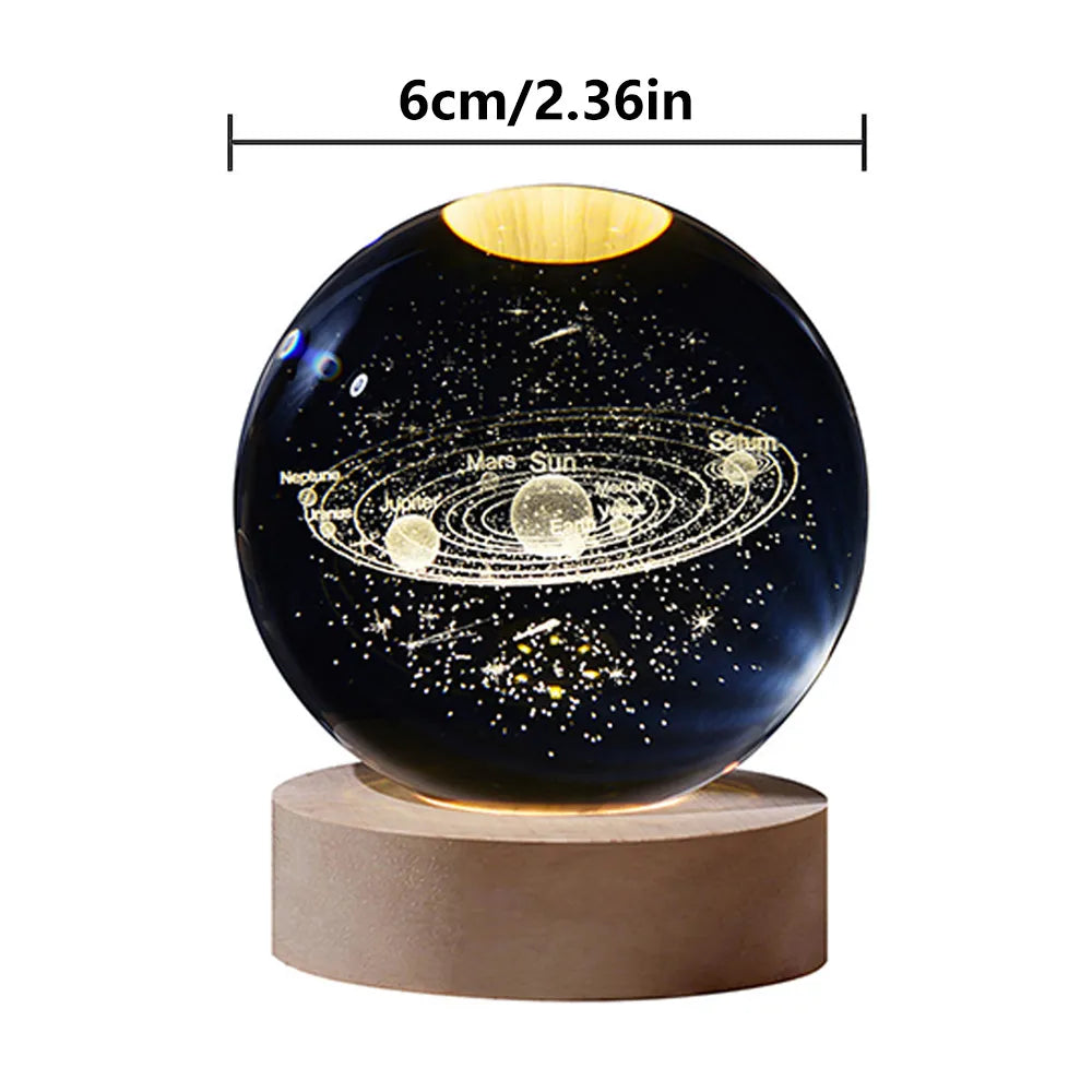 StarGleam Galaxy Crystal Ball Night Light - EpicMust