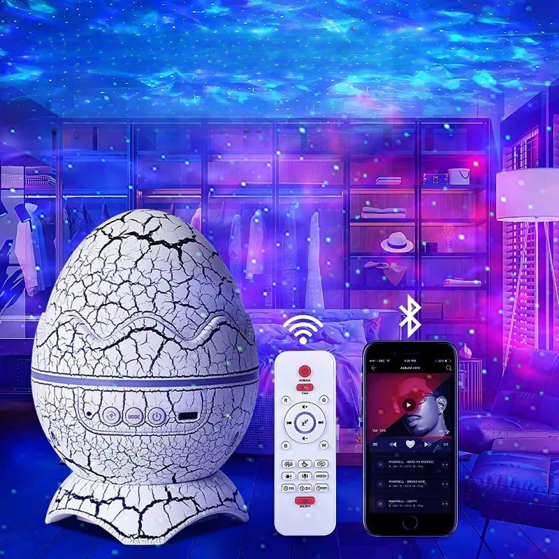 Dino Egg Galaxy Projector Celestial Space Transformer