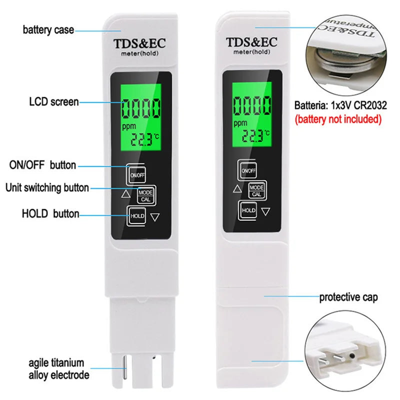 AquaCheck 3-in-1 Water Quality Detection Pen - EpicMust