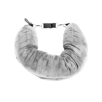 TravelEase Fillable Neck Pillow Grey